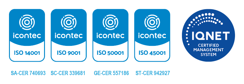 Logo decorativo certificaciones ISO